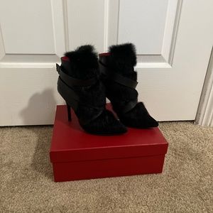 Black heel boots